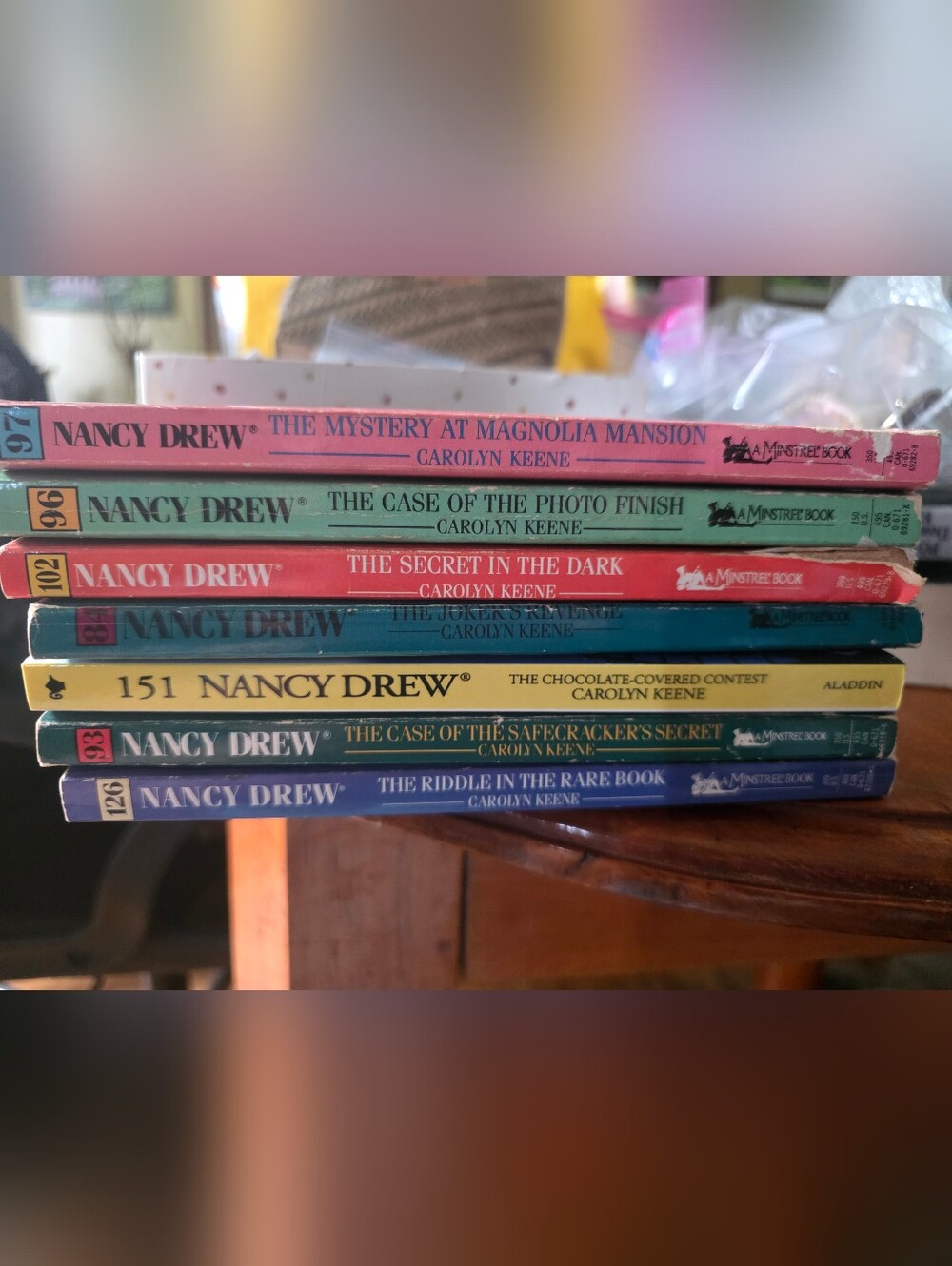 7 Nancy Drew: 97 96 102  84 151 93 126 Carolyn Keene Book Lot